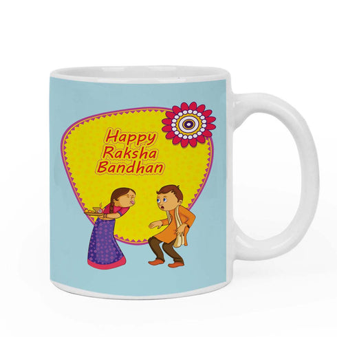 Happy Raksha Bandhan Mug & Rakhi Combo - Uncommongifts.in