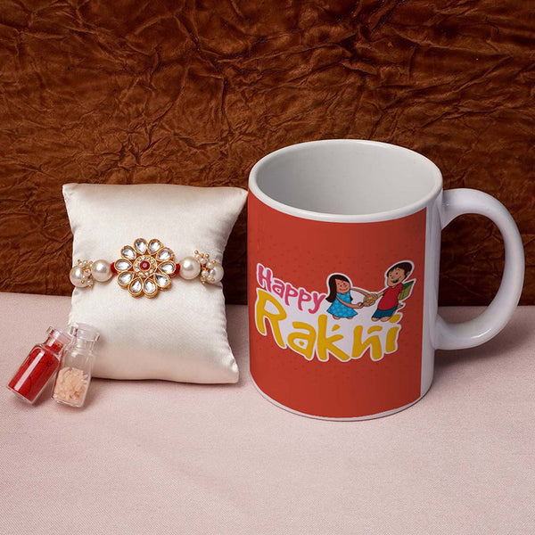 Happy Rakhi Mug & Rakhi Combo - Uncommongifts.in