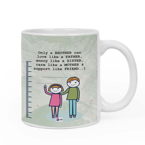Only A Brother Can Love Like A Father Mug & Rakhi Combo - Uncommongifts.in
