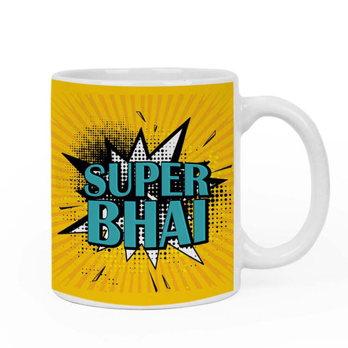 Super Bhai Mug & Rakhi Combo - Uncommongifts.in