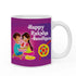 Happy Raksha Bandhan Multicolor Mug & Rakhi Combo - Uncommongifts.in