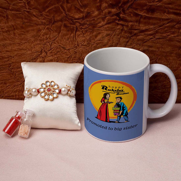 Promoted To Big Sister Mug & Rakhi Combo - Uncommongifts.in