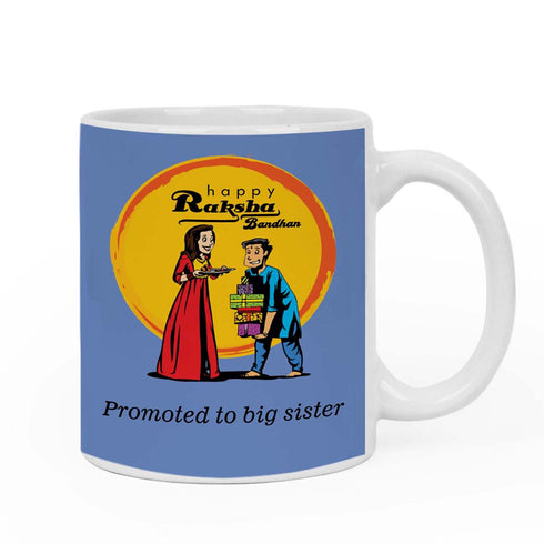 Promoted To Big Sister Mug & Rakhi Combo - Uncommongifts.in