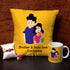 Brother & Sister love is everlasting Cushion,Mug & Rakhi Combo - Uncommongifts.in
