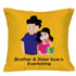 Brother & Sister love is everlasting Cushion,Mug & Rakhi Combo - Uncommongifts.in