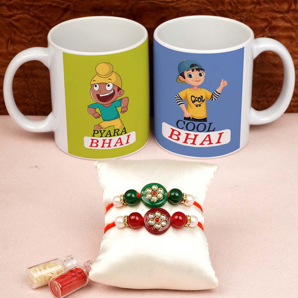 Pyara Bhai Cool Bhai Rakhi & Mug Combo - Uncommongifts.in