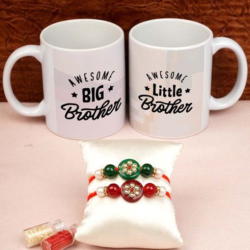 Big Brother Little Brother Rakhi & Mug Combo - Uncommongifts.in