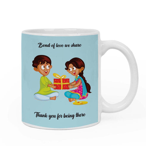 Bond of love we Share Rakhi & Mug Combo - Uncommongifts.in