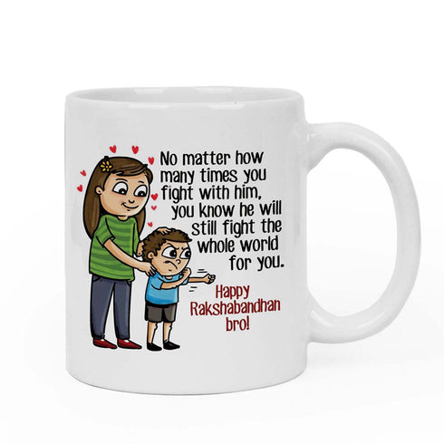 Bond of love we Share Rakhi & Mug Combo - Uncommongifts.in