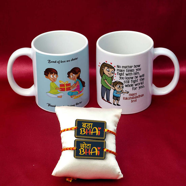 Bond of love we Share Rakhi & Mug Combo - Uncommongifts.in