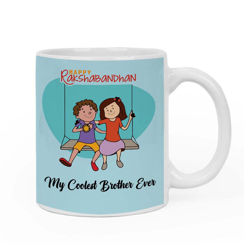 My coolest brother ever Rakhi & Mug Combo - Uncommongifts.in