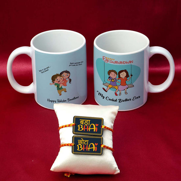 My coolest brother ever Rakhi & Mug Combo - Uncommongifts.in