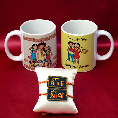 You Are my brightest Brother Rakhi & Mug Combo - Uncommongifts.in