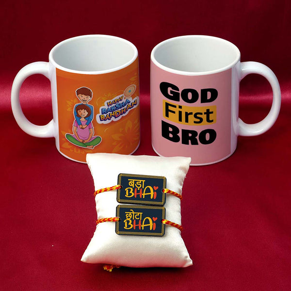 God first bro Rakhi & Mug Combo - Uncommongifts.in