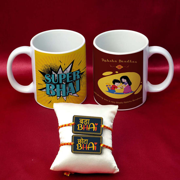 Super Bhai Rakhi & Mug Combo - Uncommongifts.in