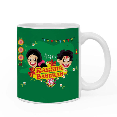 Happy Raksha Bandhan Rakhi & Mug Combo - Uncommongifts.in