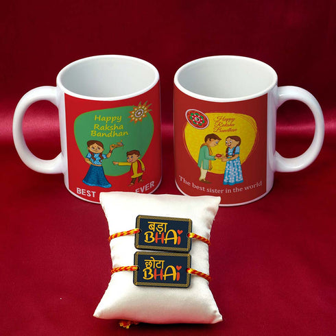 Best sister in the world Rakhi & Mug Combo - Uncommongifts.in
