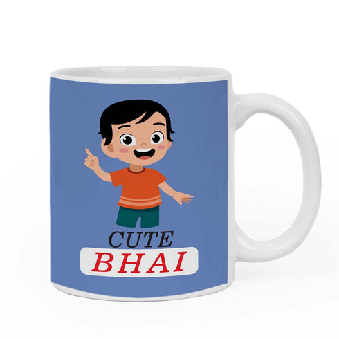 Cute Bhai Rakhi & Mug Combo - Uncommongifts.in