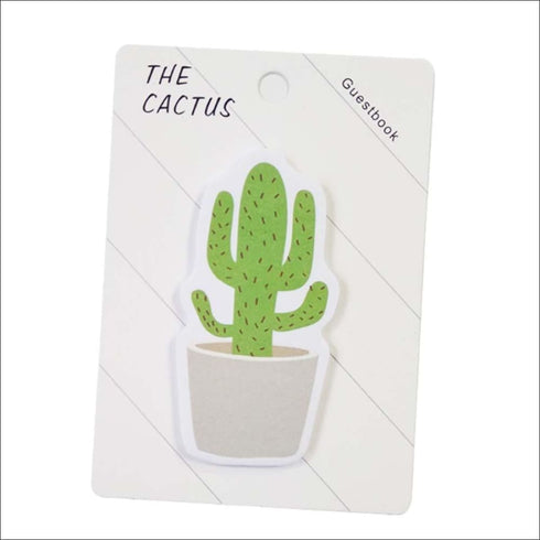 Cactus leaf shaped sticky notes - set of 3 - Uncommongifts.in
