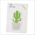 Cactus leaf shaped sticky notes - set of 3 - Uncommongifts.in