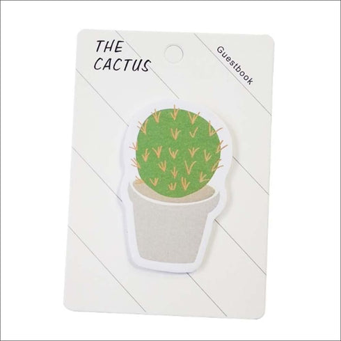 Cactus leaf shaped sticky notes - set of 3 - Uncommongifts.in