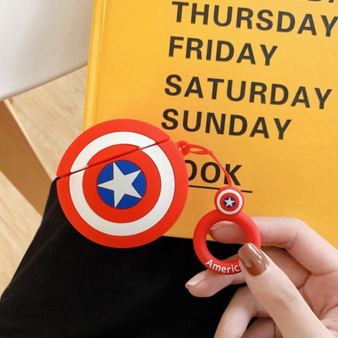 Captain America AirPods Case - Uncommongifts.in
