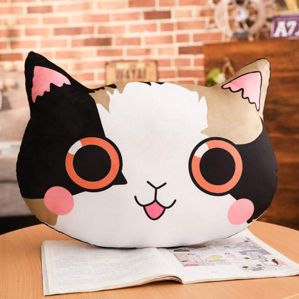 Crazy Corner Naughty Cat Face Printed Cushion Pillow - Uncommongifts.in