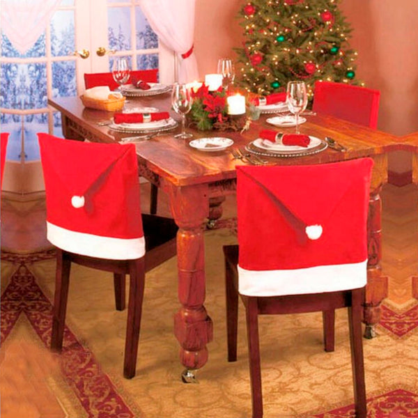Christmas Velvet Chair Cover - Set of 2 - Uncommongifts.in