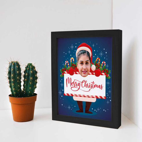 Christmas Personalised Santa Photo Frame - Uncommongifts.in