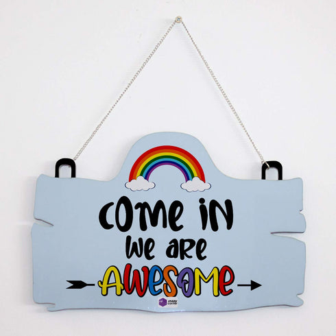Crazy Corner We are Awesome Quote Printed Wall Hanging Board - Uncommongifts.in