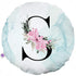 Microfiber Cushion with Alphabets S Printed 14x14 inches - Uncommongifts.in