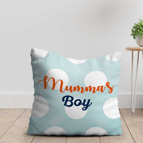 Crazy Corner Mumma Boy printed Mom Cushion - Uncommongifts.in
