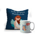 Crazy Corner Satin I'm Coming Printed Mug and Cushion Combo - Uncommongifts.in