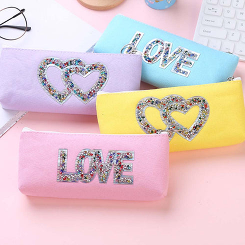 Crystal Love Cosmetic Pouch - Uncommongifts.in