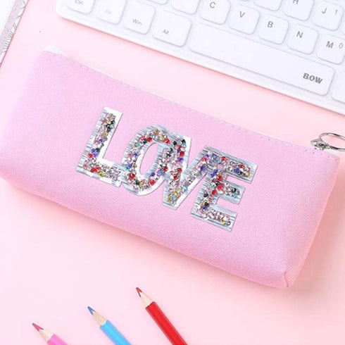 Crystal Love Cosmetic Pouch - Uncommongifts.in