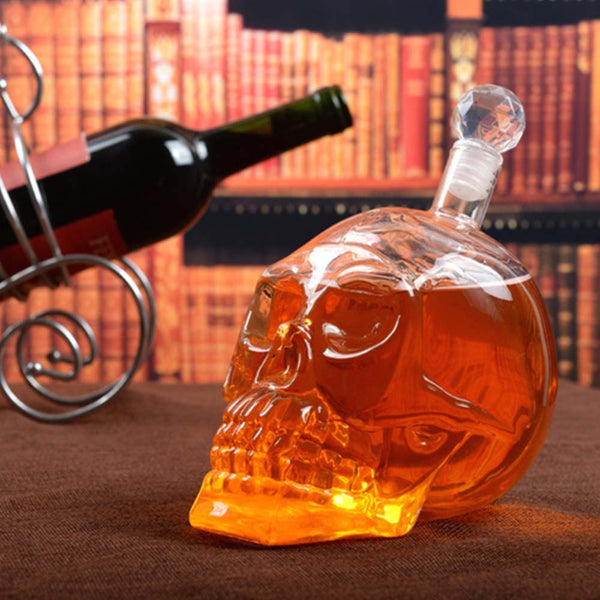 Crystal Skull Head Decanter - Uncommongifts.in