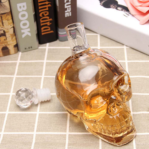 Crystal Skull Head Decanter - Uncommongifts.in