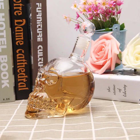 Crystal Skull Head Decanter - Uncommongifts.in