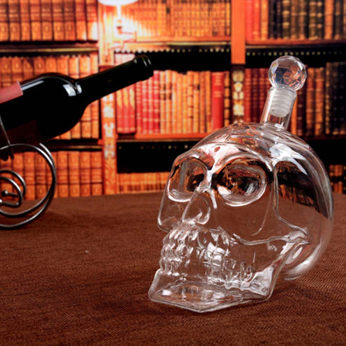 Crystal Skull Head Decanter - Uncommongifts.in