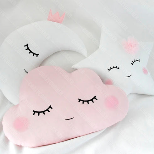 Cute Star Moon Cloud Pillows - Uncommongifts.in