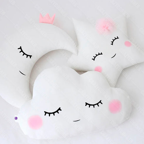 Cute Star Moon Cloud Pillows - Uncommongifts.in