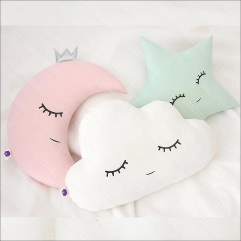 Cute crown star moon cloud pillows - Uncommongifts.in