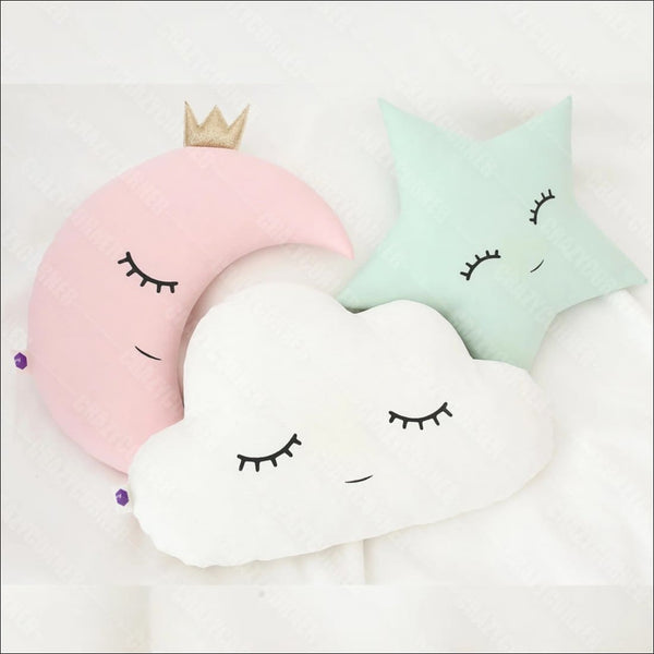 Cute crown star moon cloud pillows - Uncommongifts.in