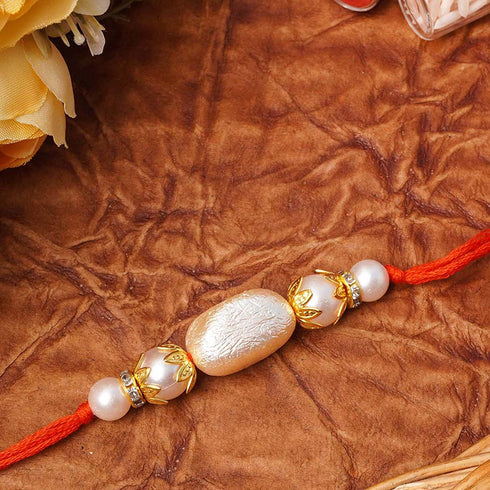 Statement Pearl Rakhi - Uncommongifts.in