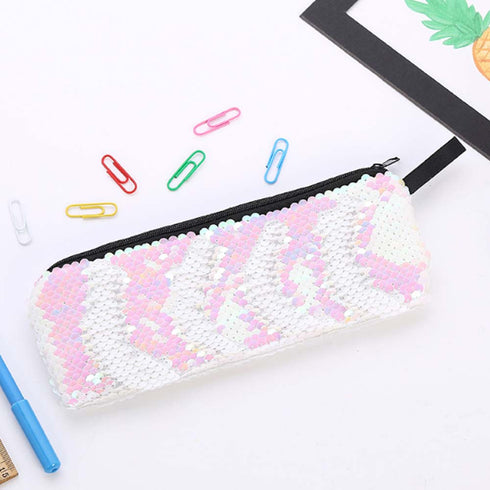 Glittering Sequin Cute Cosmetic Pouch - Uncommongifts.in