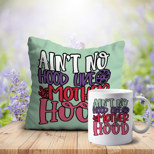 Green Colour Printed Mother love Cushion Mug Cumbo - Uncommongifts.in