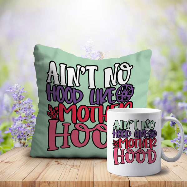 Green Colour Printed Mother love Cushion Mug Cumbo - Uncommongifts.in