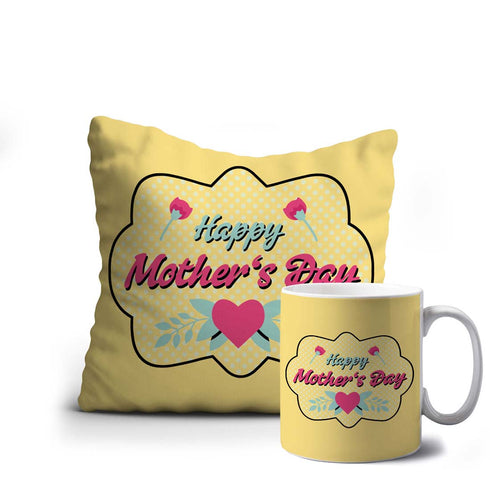 Happy Mother's Day Printed Cushion Mug Cumbo - Uncommongifts.in