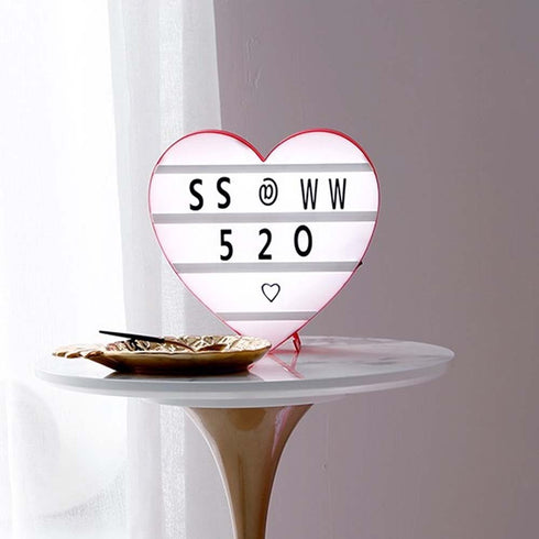 Heart DIY Cinema Light Box - Uncommongifts.in