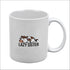 Lazy sister white cushion and mug combo gift set - Uncommongifts.in